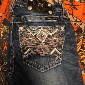 Size 26 miss me bootcut jeans